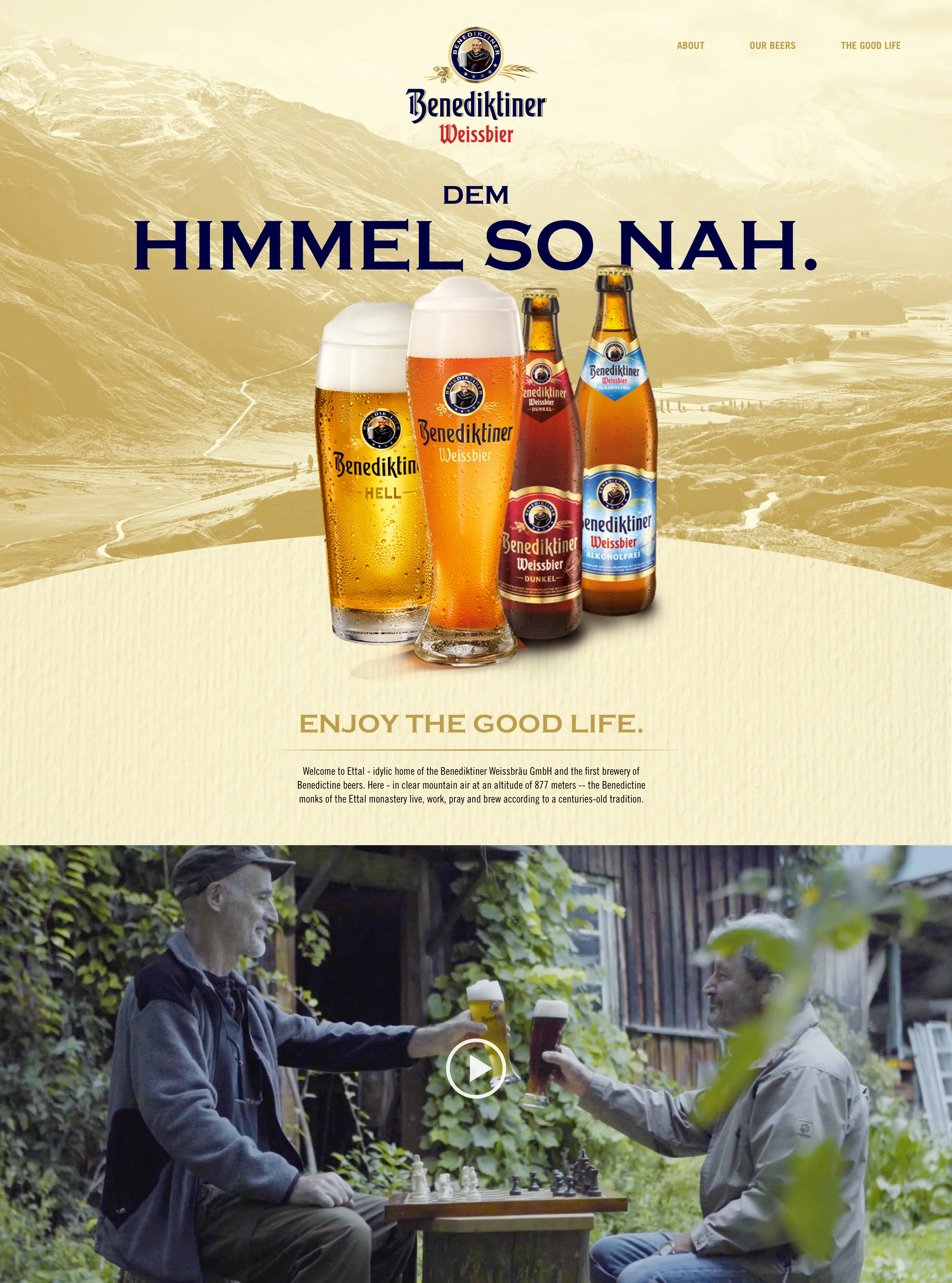 Weissbier landing page